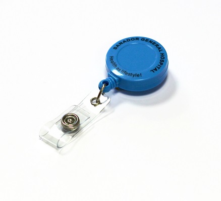 Round plastic ID card holder with rope ID2 image